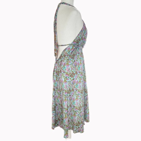 India Boutique Pastel Scarf Dress M - Picture 4 of 6